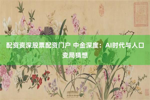 配资资深股票配资门户 中金深度：AI时代与人口变局猜想