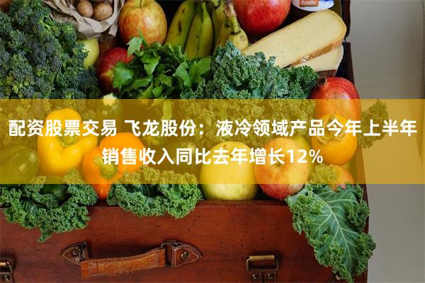 配资股票交易 飞龙股份：液冷领域产品今年上半年销售收入同比去年增长12%