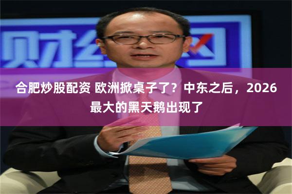 合肥炒股配资 欧洲掀桌子了?中东之后,2026最大的黑天鹅出现了