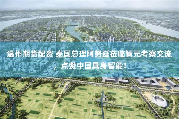 温州期货配资 泰国总理阿努廷莅临智元考察交流，点赞中国具身智能！