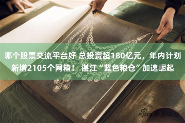 哪个股票交流平台好 总投资超180亿元，年内计划新增2105个网箱！ 湛江“蓝色粮仓”加速崛起