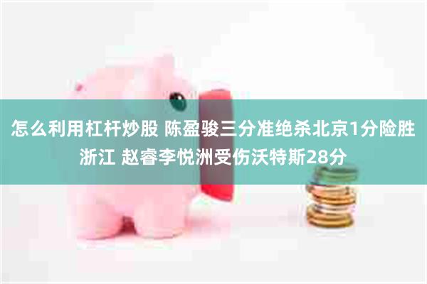 怎么利用杠杆炒股 陈盈骏三分准绝杀北京1分险胜浙江 赵睿李悦洲受伤沃特斯28分